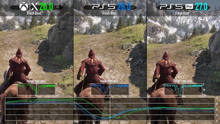 All consoles still suffer from profound stutter - and all consoles see performance get progressively worse as you play until the game crashes back to the system front-end.