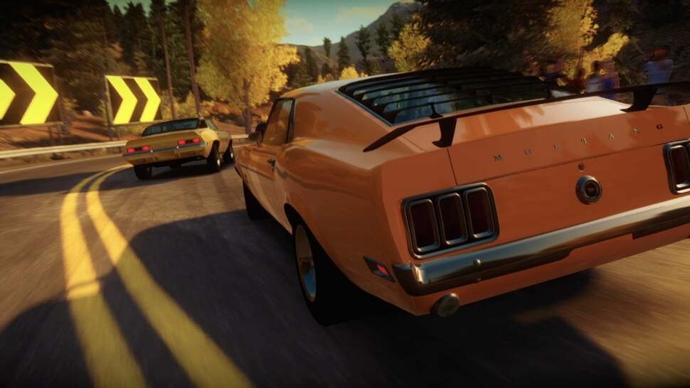 Image-based lighting convincingly 'wraps' the world around the cars, producing highly convincing, beautifully lit reflections