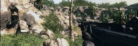 Original CryEngine 3 console shots on the left, our PC replica on the right. Building the replica allowed us to better understand the nature of CryTek's console rendition of these classic Crysis scenes.