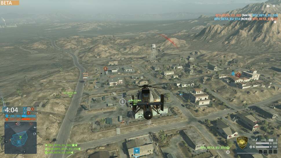 The Dustbowl stage shows off the broadest draw distances of the bunch. Looking close, it's still possible to catch level of detail (LOD) transitions, especially on trees or reflections