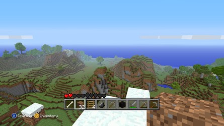 The 360 version appears to employ the same 'Smooth Lighting' setting available on PC. Draw distances are also roughly equivalent to the normal setting, with pop-in of terrain chunks being more noticeable when especially high up.