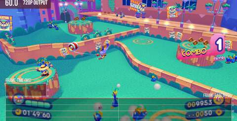 The game launched on Switch running at 30fps (top-left), but a 60fps performance alternative (with no AA) was patched in (top-right). However, performance can dip, lurching from 60fps to 30fps (bottom-left). Curiously, for docked play, switching the Switch from 1080p to 720p solves performance problems. It's the first time we've seen this in a Switch title.