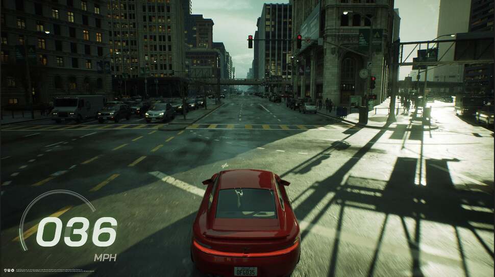 The Matrix Awakens screenshots from the gameplay segment.