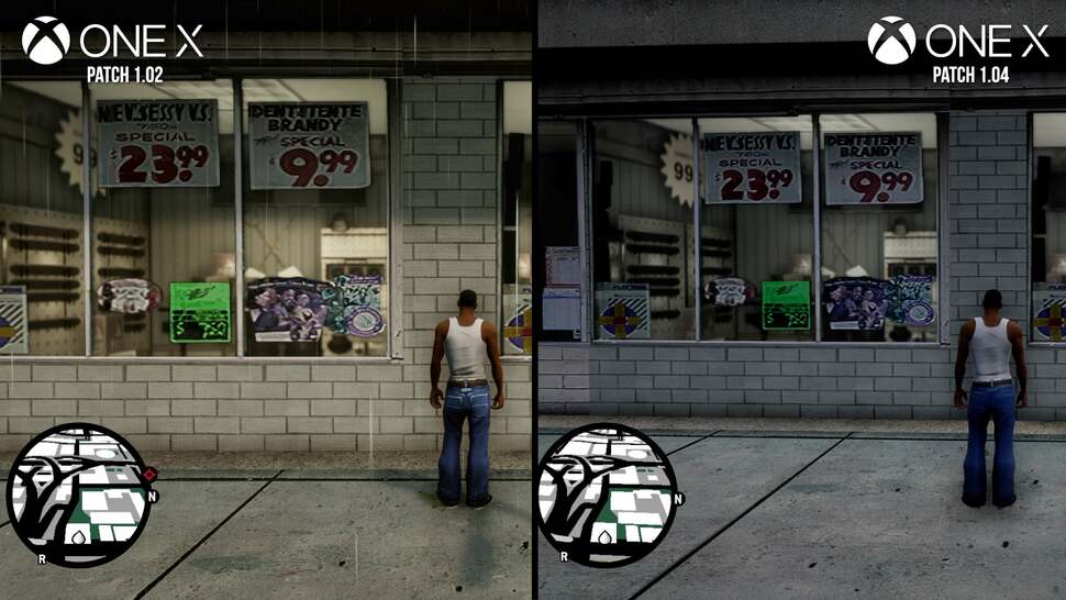 Unfortunately, much of the signage and artwork is still low-quality, with obvious upscaling artifacts