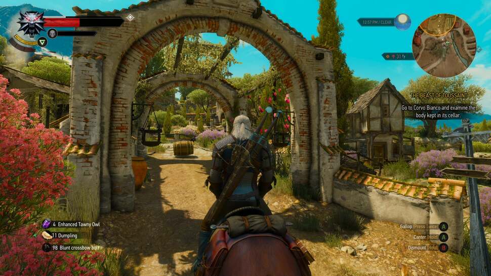 The Witcher 3's Blood and Wine expansion, running at max settings on PC