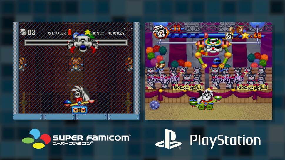 How the final PS1 version of Cooly Skunk compares to the cancelled but completed Super Famicom version