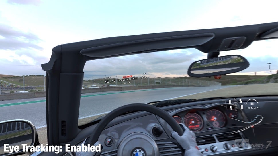 Eye-tracked foveated rendering works brilliantly here, with huge hits to resolution to areas outside of your gaze that you simply won't notice inside the heatset