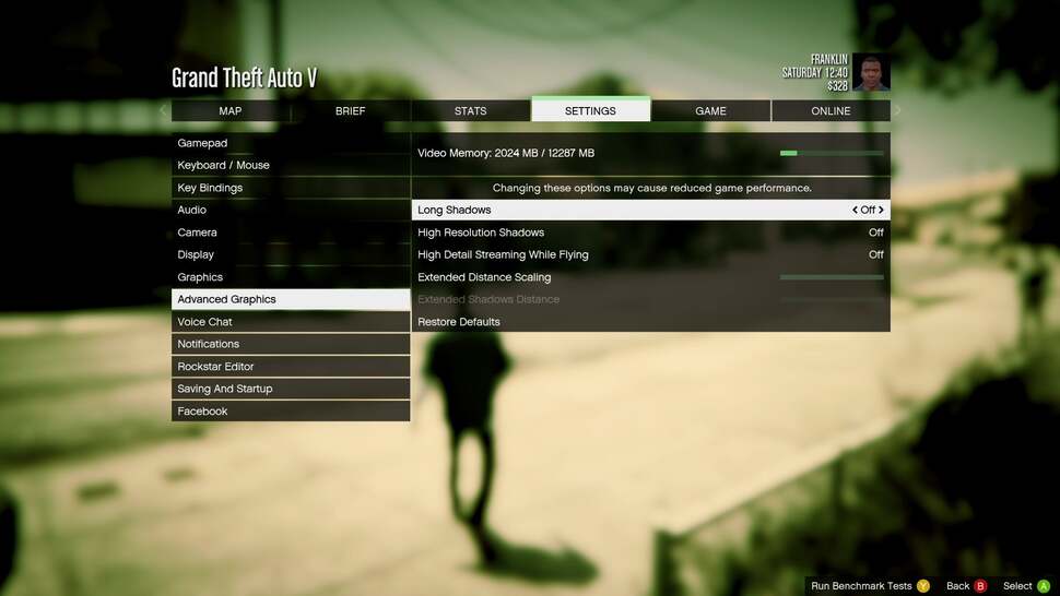 A breakdown of the high settings used in our GTX 750 Ti and R9 280 benchmark tests