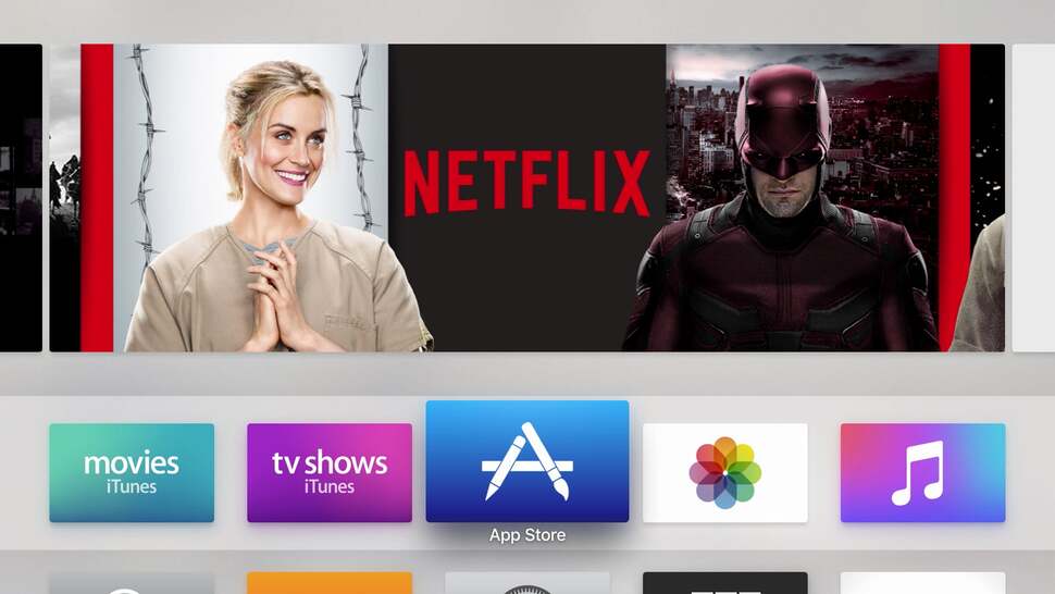 Apple TV's user interface is simple to use and easy to navigate, though the splash screen gets very untidy as downloaded apps stack up