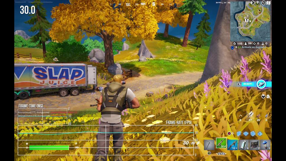 Steam Deck doesn't run Fortnite in SteamOS, but we installed Windows to put Lumen and Nanite to the test and found that a comfortable 30fps was possible with broadly similar settings to Xbox Series S - and that's with minimal settings tweaks