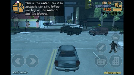 Some 3D games will show little to no improvement compared to the iPhone 4S, Grand Theft Auto 3 mobile being a decent case in point. Simplistic visuals by today's standards, married to a frame-rate limiter holds back the potential of the A6 processor.