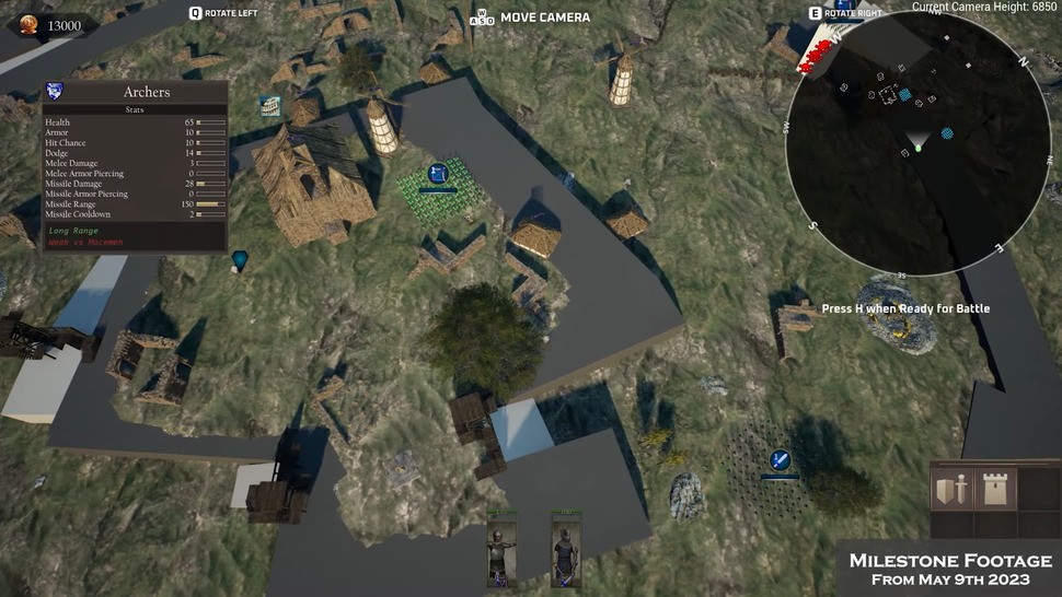 Here's a look at the top-down view from an old (May 2023) build of the game.