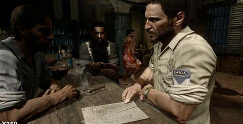 What looks like a lower resolution texture on PS3 (Woods' box of cigarettes) appears to be a change in mip-map quality depending on distance from the player. Not an issue on 360 and a touch bizarre, suggesting a bug. A fair few minor rendering issues mostly crop up just on the PS3 build.