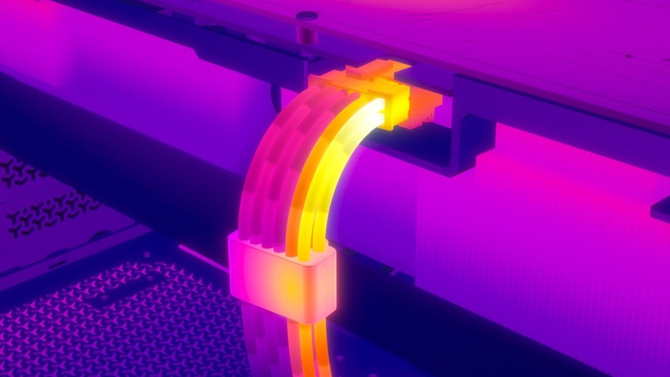 PSU cable glowing