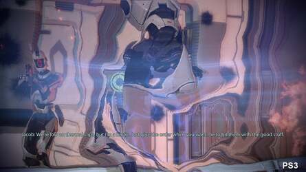 We still see some examples of lower-precision shader effects on the PS3 version of Mass Effect 2, but this is more a technical curiosity than anything that would have any bearing on the purchasing decision.