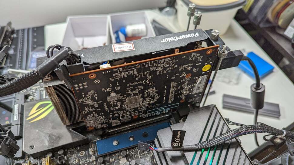 The back of the card is uncovered, but feels solid enough