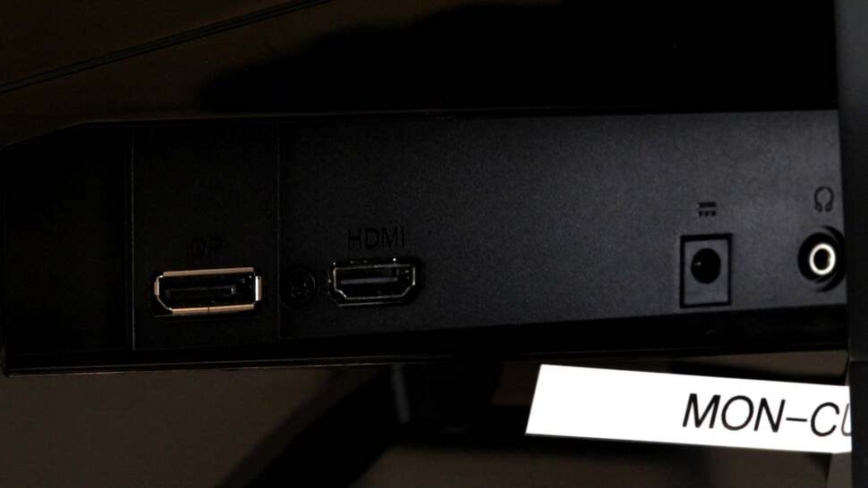 You're limited to just a single DisplayPort and HDMI on the X34 Predator - though at least it beats the single input of the first-gen G-Sync displays