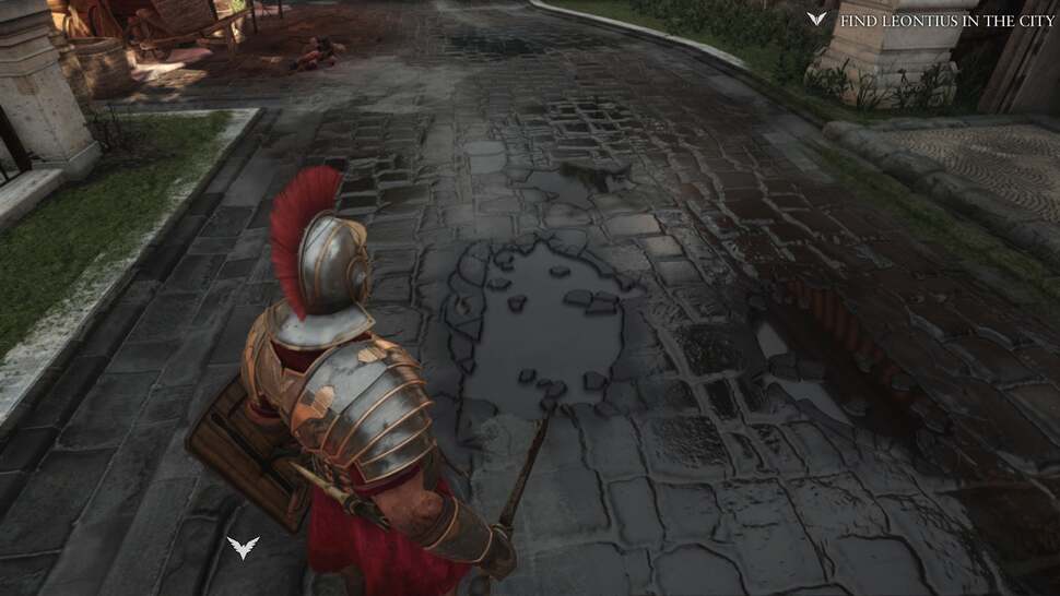 CryEngine's signature parallax occlusion mapping returns in Ryse! Also take notice of the puddles with reflective properties capable of properly reflecting the environment and surrounding characters