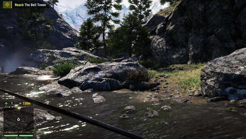 One improvement over last-gen versions is draw distance. Cliffsides and trees show minor LOD pop-in while hang-gliding, but generally the world is far more consistent