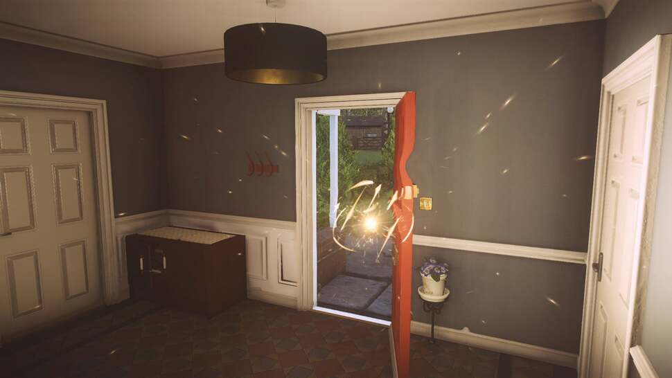 A dynamic particle system is included in the engine, letting individual sparks of light impact the scenery