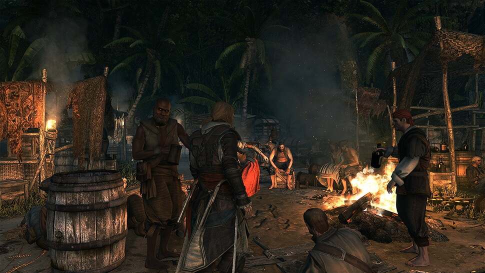 Current-gen entries in the series already render up to a hundred characters on-screen at once, such as Assassin Creed 3's opening auditorium sequence, whereas Black Flag intends to branch out in a similar fashion with its wildlife