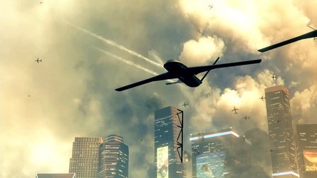 The Black Ops 2 reveal trailer seems to be running from Xbox 360 code, and taking a look at some hard edges suggests that native rendering resolution has been adjusted from the 1024x600 of previous CODs to 880x720 with 2x MSAA. These shots demonstrate that the upscaling technique used has been significantly improved, looking cleaner with reduced blur.