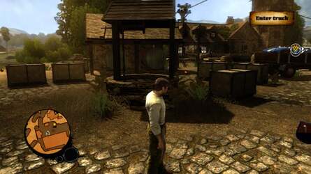 The PS3 version of the Saboteur is on the left, while the filtered 360 version is on the right. It's clear to see that Pandemic's custom filter is not as destructive on detail as the sample Intel code we are running.