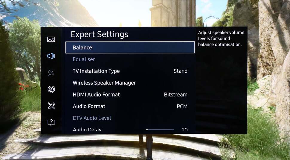 Menus are clearly laid out and provide extensive options for calibration, along with general picture and sound settings