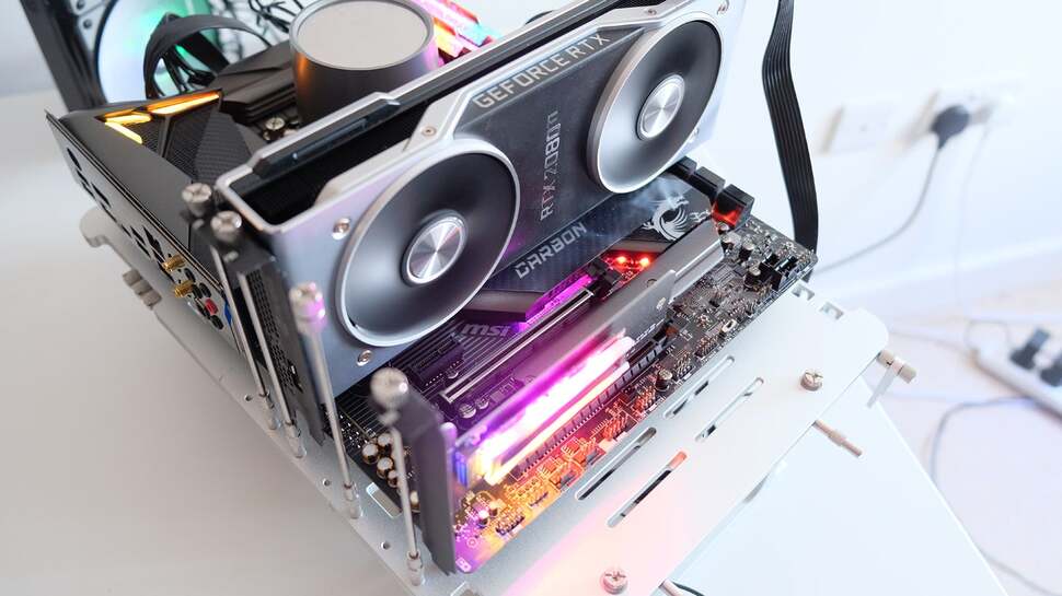 Our test setup for the Core i9 10900K and Core i5 10600K