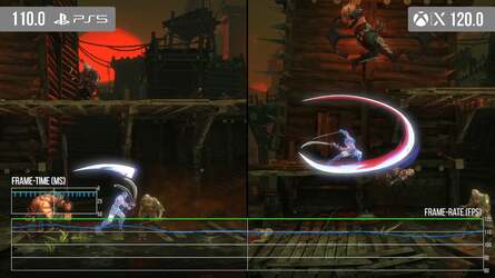 4K at 60fps is a walk in the park for PS5 and Series X, with the Xbox showing a lead in 120fps gameplay. Extra judder on PS5 then, but only really noticeable if your display does not support VRR.