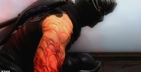 Cut-scenes which run at 30FPS feature some mild visual improvements, such as better shadow filtering, while the additional rendering time allows them to mostly run in 720p (top). The bottom shots gives us an idea of how the 60FPS cinematics look: notice that shadow quality is visibly worse in comparison, and that the game is operating using a sub-HD framebuffer (bottom).