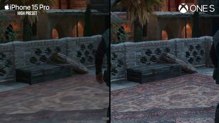 It's clear from comparing the iOS release of AC Mirage to the Xbox One S version that big sacrifices have been made here, with asset quality and lighting fidelity both showing obvious differences.