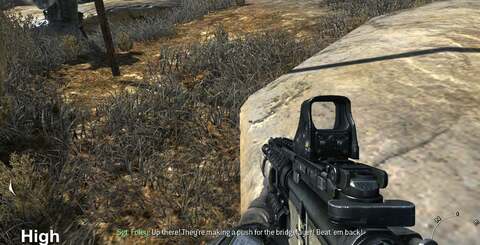 Most console ports forgo multiple texture quality levels, but Modern Warfare 2 still includes this. On the 'extra' detail level, you get a 'better than console' look, although the extent of the difference is variable from scene to scene.