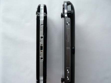 The depth of the Vita is very comparable to the Slim and Lite revision of the PSP, with only its two protruding analogue sticks holding it back from being the more streamlined device.