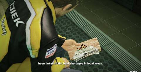 Normal maps can be dialled back quite brutally on PS3 (bottom) and we also see evidence of lower-resolution textures too on Chuck's jacket (top). Thankfully these kind of changes aren't really apparent in gameplay.