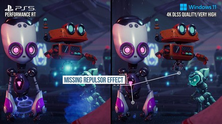 The launch version of the game exhibits some graphical oddities, such as textures that never load in fully and missing effects.