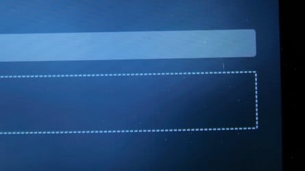 The DeckHD shows some subtle colours not seen in the standard Deck LCD display - like purple in these mountains (left). However, I did notice some faint vertical lines when viewing the screen up close (right) that aren't present on the standard Deck display - click to embigggen.