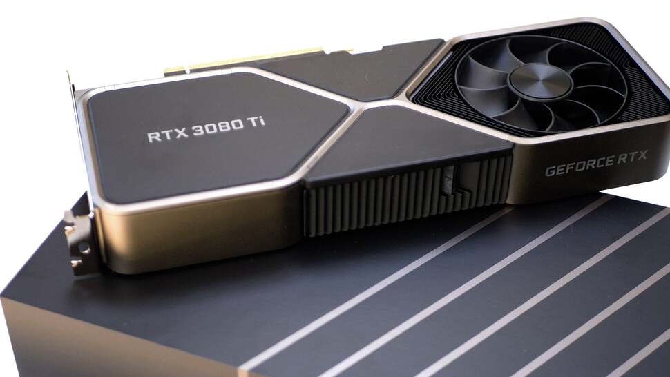 This is a two-slot design, with Nvidia's 'dual axial flow through' design that places a fan on each side