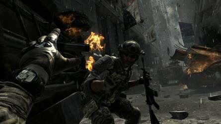 The main contenders for this year's top first-person shooter, shown in their Xbox 360 incarnations. Modern Warfare 3 (left) iterates on the existing, established Infinity Ward engine while Battlefield 3 innovates technologically in a number of ways with the new Frostbite 2 architecture.