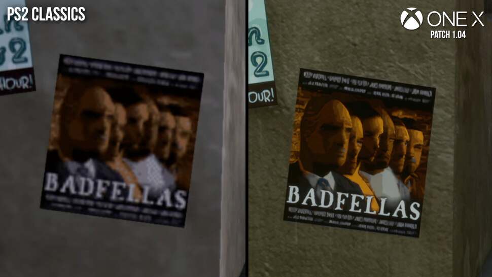 Unfortunately, much of the signage and artwork is still low-quality, with obvious upscaling artifacts