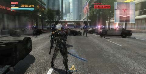 Just because we can: Metal Gear Rising: Revengeance at last running at full 1920x1080 with 8x MSAA engaged, and all the other gubbins at maximum. Alas 2560x1440 and higher isn't possible - at least not yet. Click on the thumbnails for full resolution imagery.