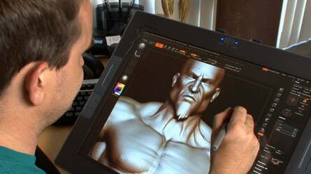 A design package called Z-Brush combined with tablet and stylus allows the God of War artists to sculpt their creations into life.