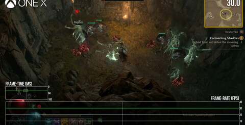 It's hard to tell in the images, but Series S has improved visuals, runs at the same rate as Xbox One X and doubles performance. Remarkable, bearing in mind the GPU compute differential. Click on the images for higher resolution.