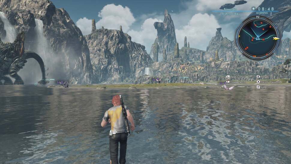 Water reflections are handled by a basic cube map implementation. It works well enough but lacks the accuracy of other solutions