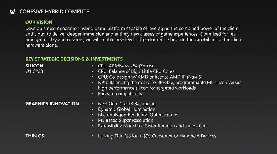 This is it. Our first hint at what's in the pipeline for Microsoft's tenth generation console