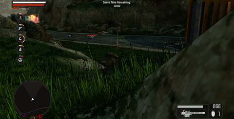 The same game area in Crackdown (left) and the sequel (right). Note the additional layer of texture detail in the first game, but also note the many changes Ruffian has made, including foliage that shifts in the breeze.