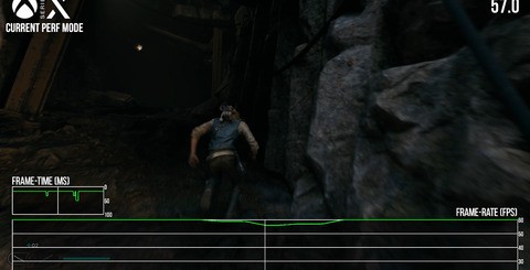 Performance mode is now mostly locked to 60fps (top) with just a little traversal stutter. Quality mode (bottom) remains much the same, but some of the frame-rate drops are still somewhat jarring.