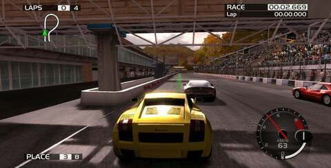 The Maple Valley course once again highlights how much more refined and realistic the lighting and car models are in Forza 3.