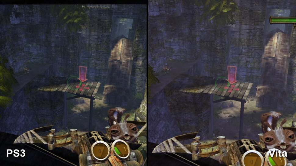 Another direct PlayStation 3 vs. Vita comparison shot, illustrating how close the developers managed to get the game looking on the handheld platform.