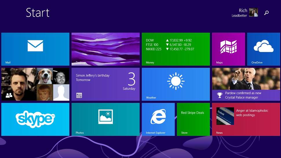 Microsoft's modern interface - still referred to as Metro most of the time - remains an attractive, logical and easy to use, touch-optimised interface